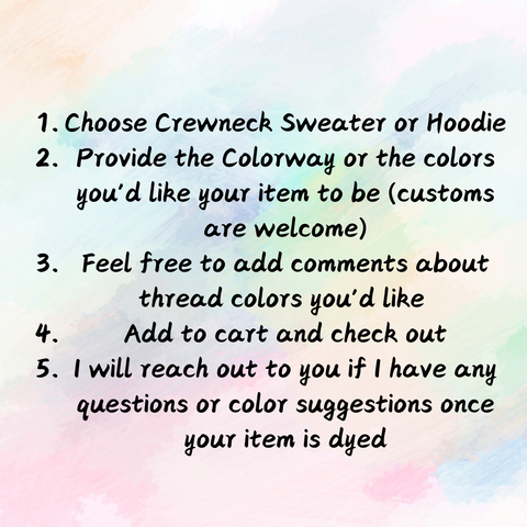 Embroidered 'Anxious" crewneck or hoodie