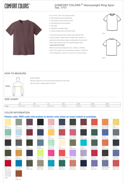 Embroidered 'Stay Feral" Comfort Colors Short Sleeve T-Shirt
