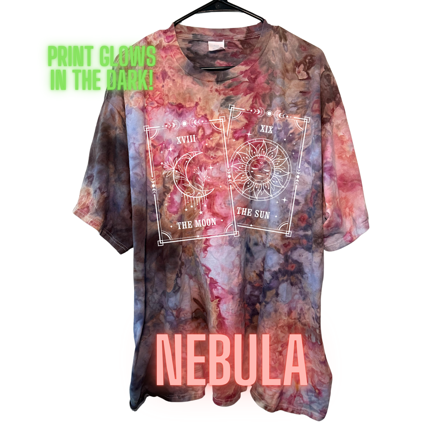Galaxy Tie Dye T-Shirts (with optional glow in the dark print)