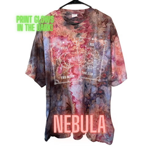 Galaxy Tie Dye T-Shirts (with optional glow in the dark print)