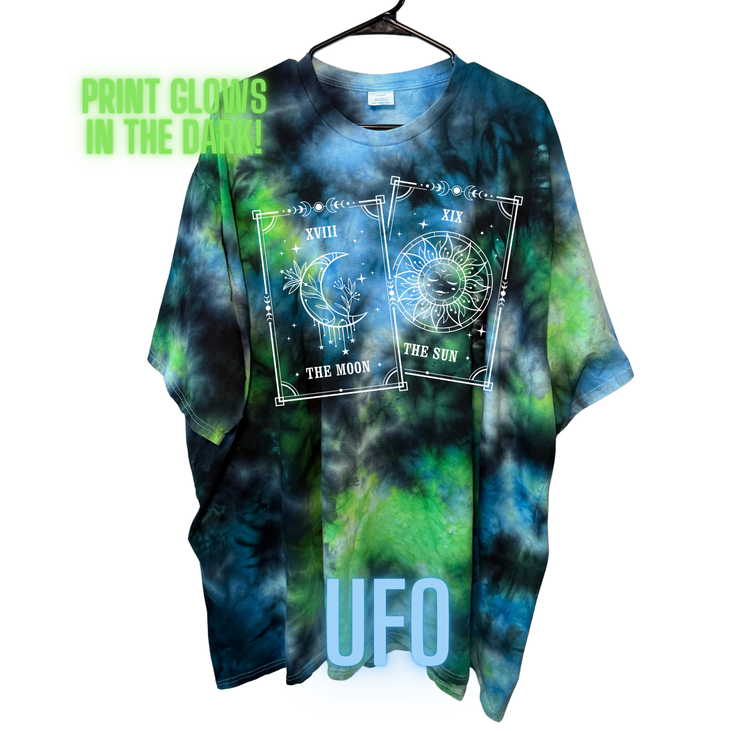Galaxy Tie Dye T-Shirts (with optional glow in the dark print)