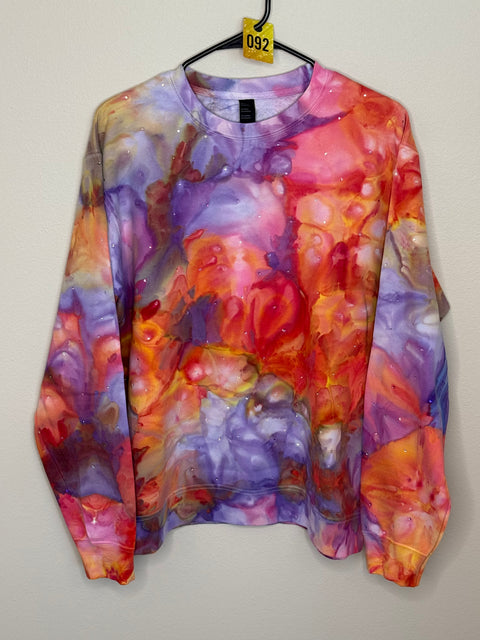 Large crewneck with Austrian Crystals #092