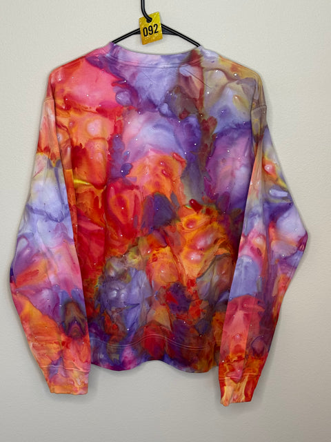 Large crewneck with Austrian Crystals #092