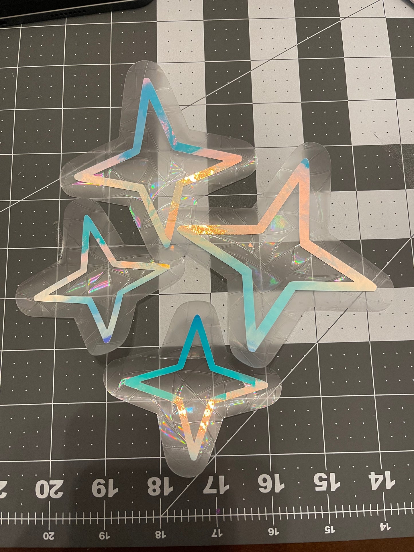 Glow in the dark stars (set of 4 stars)